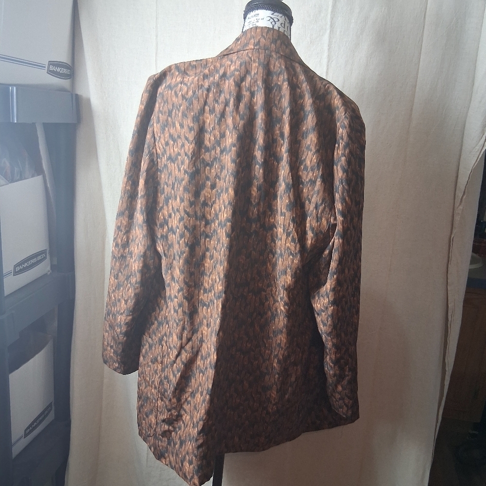 Vintage 80s Linda Allard Ellen Tracy Silk Blouse - Size 6 - Picture 4 of 6